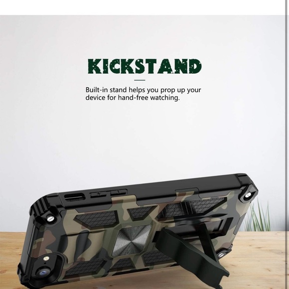 HvaMo Case for iPhone 8 Case iPhone 7 Case iPhone SE 2020 Case Kickstand - Picture 3 of 11